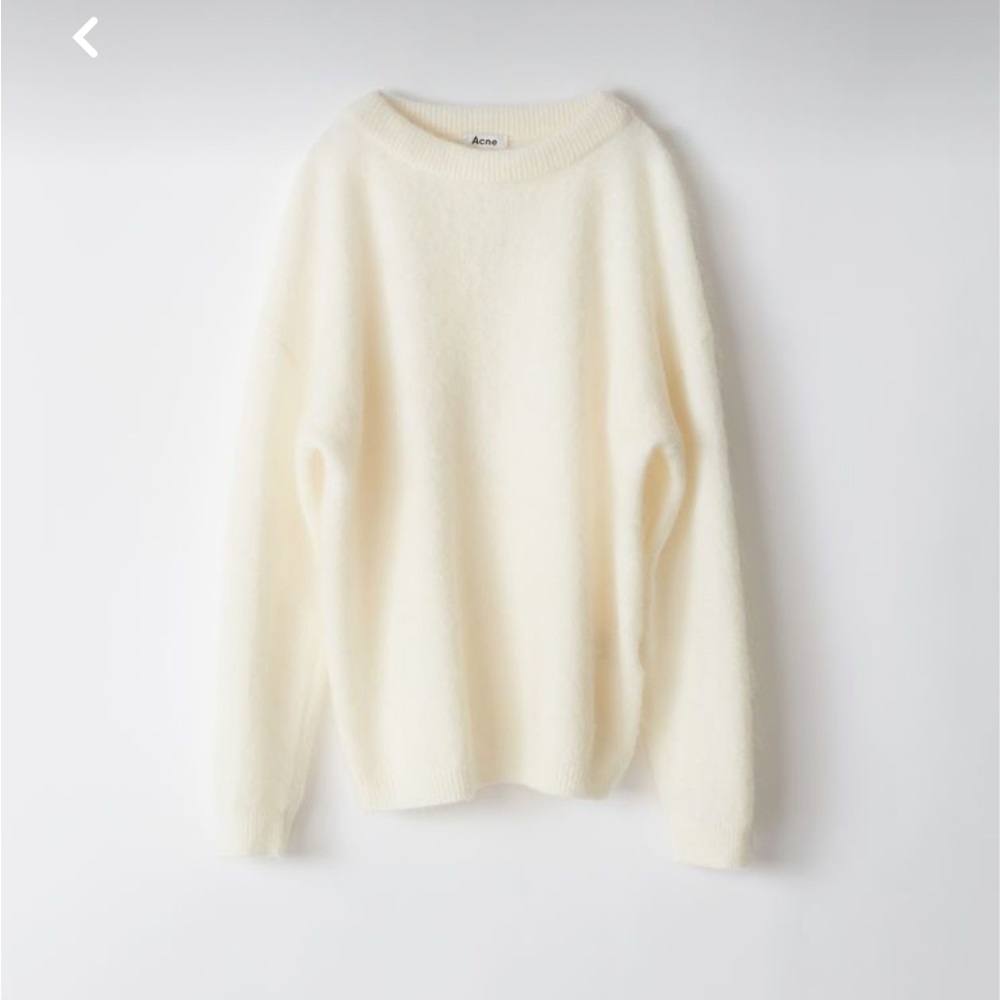 Acne Studios Dramatic ivory mohair sweater size L